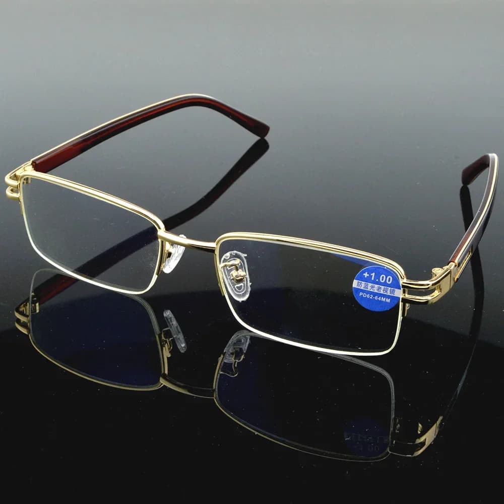 Lunettes de lecture de luxe ultralégères en alliage de titane pour hommes, affaires, + 0.75, + 1.00,