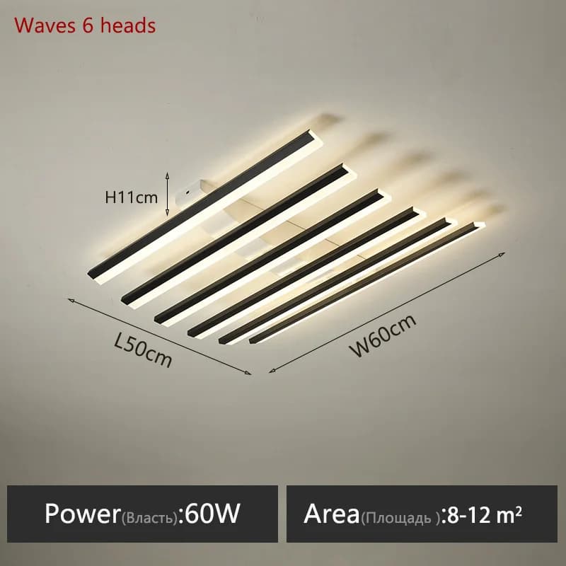 Lampes de salon modernes, luminaires de plafond, décoration intérieure pour la maison, lampes LED po