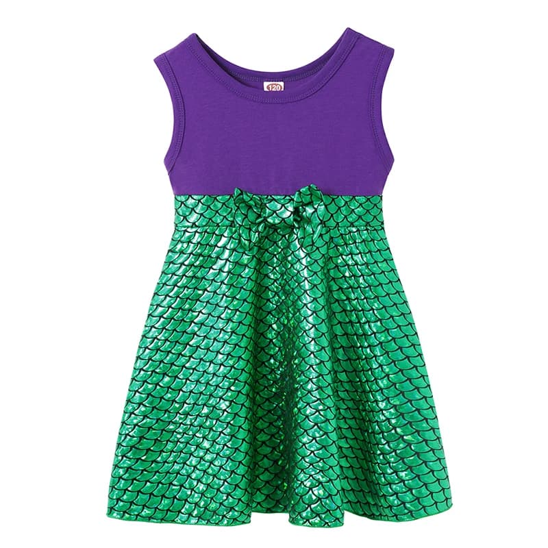 2025 été Elsa Anna tenue décontractée filles coton vêtements enfants sans manches a-ligne robe bébé 