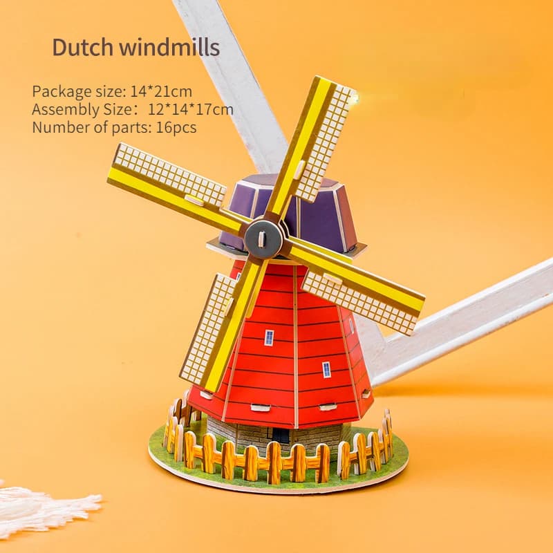Bricolage 3D Puzzle château construction maison modèle papier maternelle jouets pour enfants Puzzle