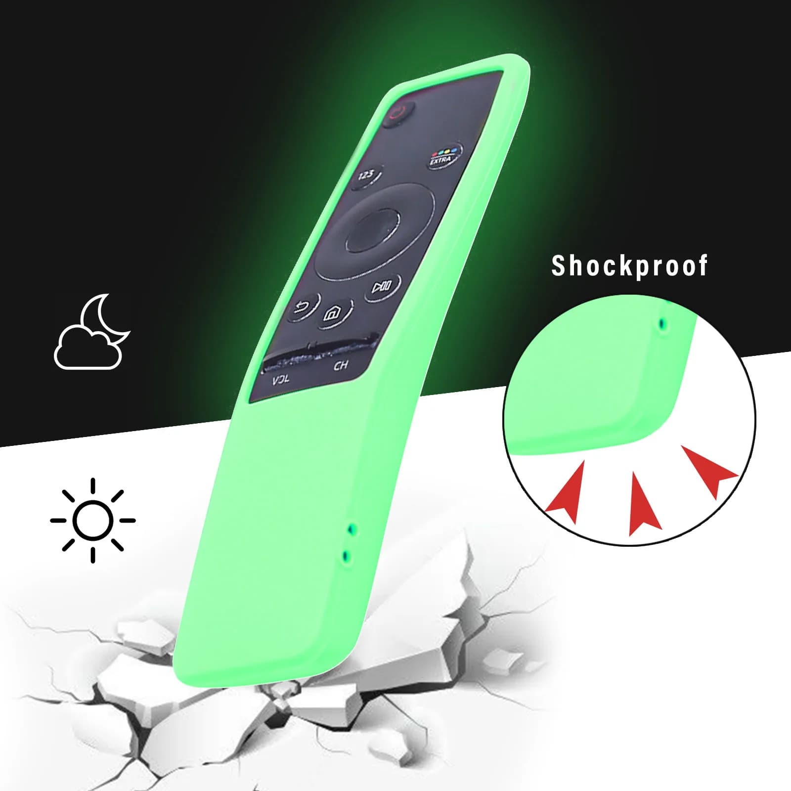 Coque lumineuse en Silicone pour Samsung Smart TV, 1 pièce, BN59-01312A 01312H BN59 01241A 01242A, h
