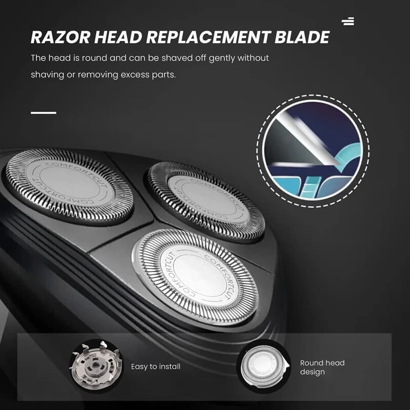 Têtes de rechange pour rasoir électrique Philips SH30/50/52, série 1000, 2000, 3000, 5000, 3 pièces