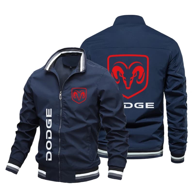 Dodge Logo Cars Summer nouvelle veste bomber décontractée pour hommes, ultra-fine, à fermeture éclai