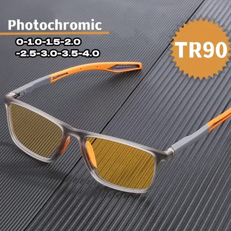 Lunettes photochromiques ultralégères pour hommes et femmes, lunettes de myopie, lunettes de soleil 