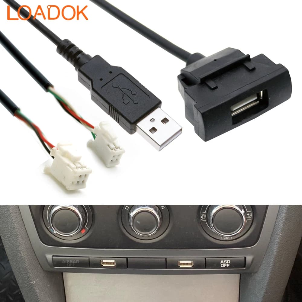 Adaptateur de câble petpour autoradio, Android, limitation, navigation, touriste, USB, RCDouvriers, 
