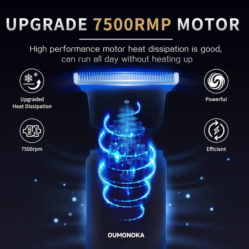 Nouveau rasoir électrique professionnel pour hommes, tondeuse à barbe, barbier, Machine à raser T9, 