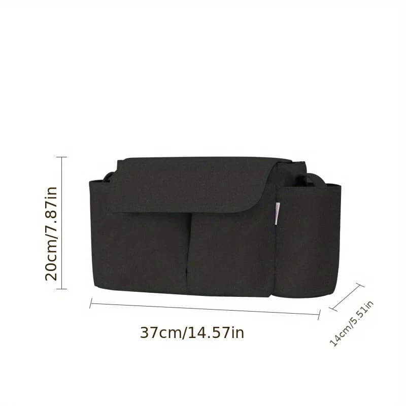 Sac de rangement pour poussette de grande capacité, sac à bandoulière Convertible, sacs à couches po