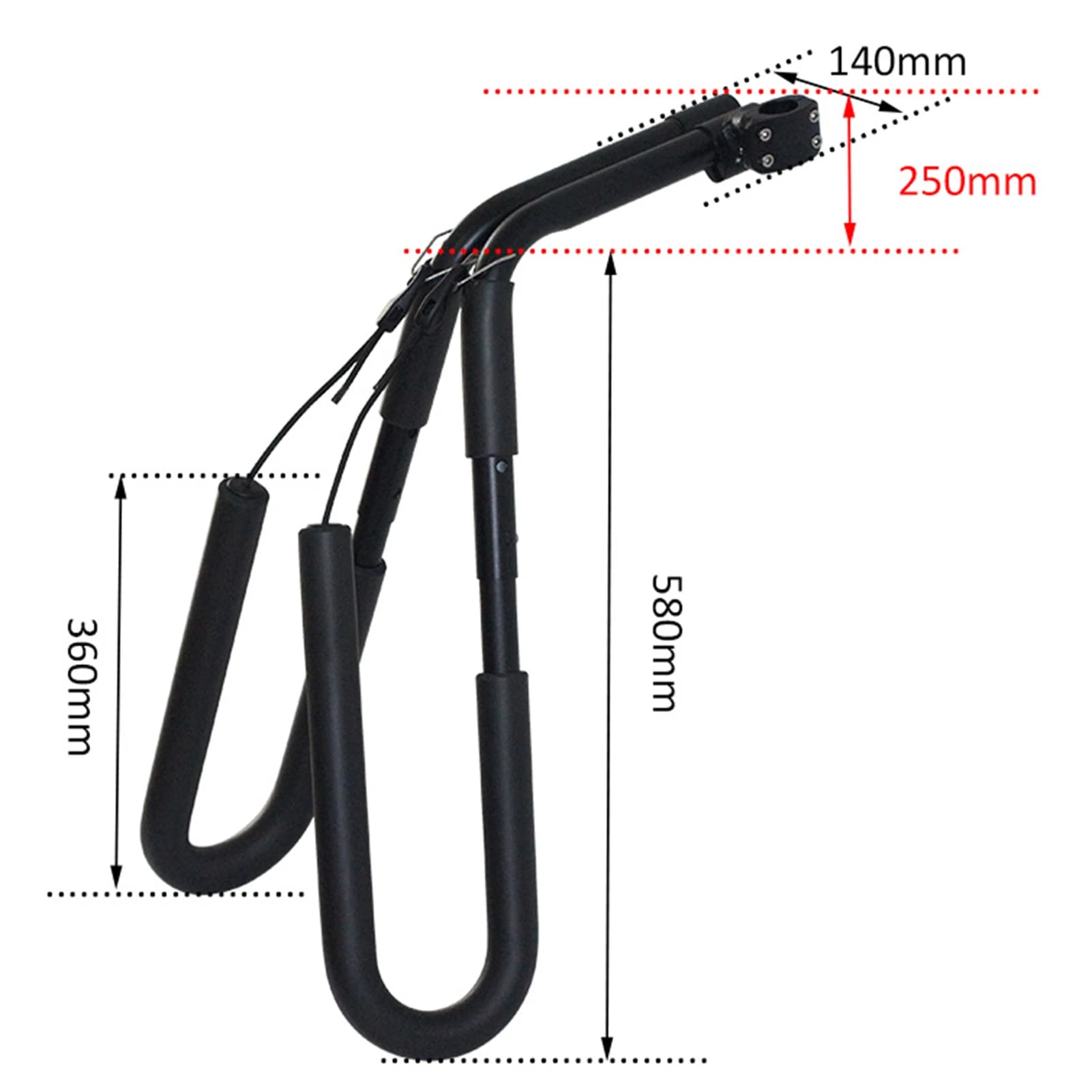 CZ-92 Vélo Moto Planche De Surf T1 Support Portable Réglable Moto Côté Electrolux Surf T1 Wakeboard 