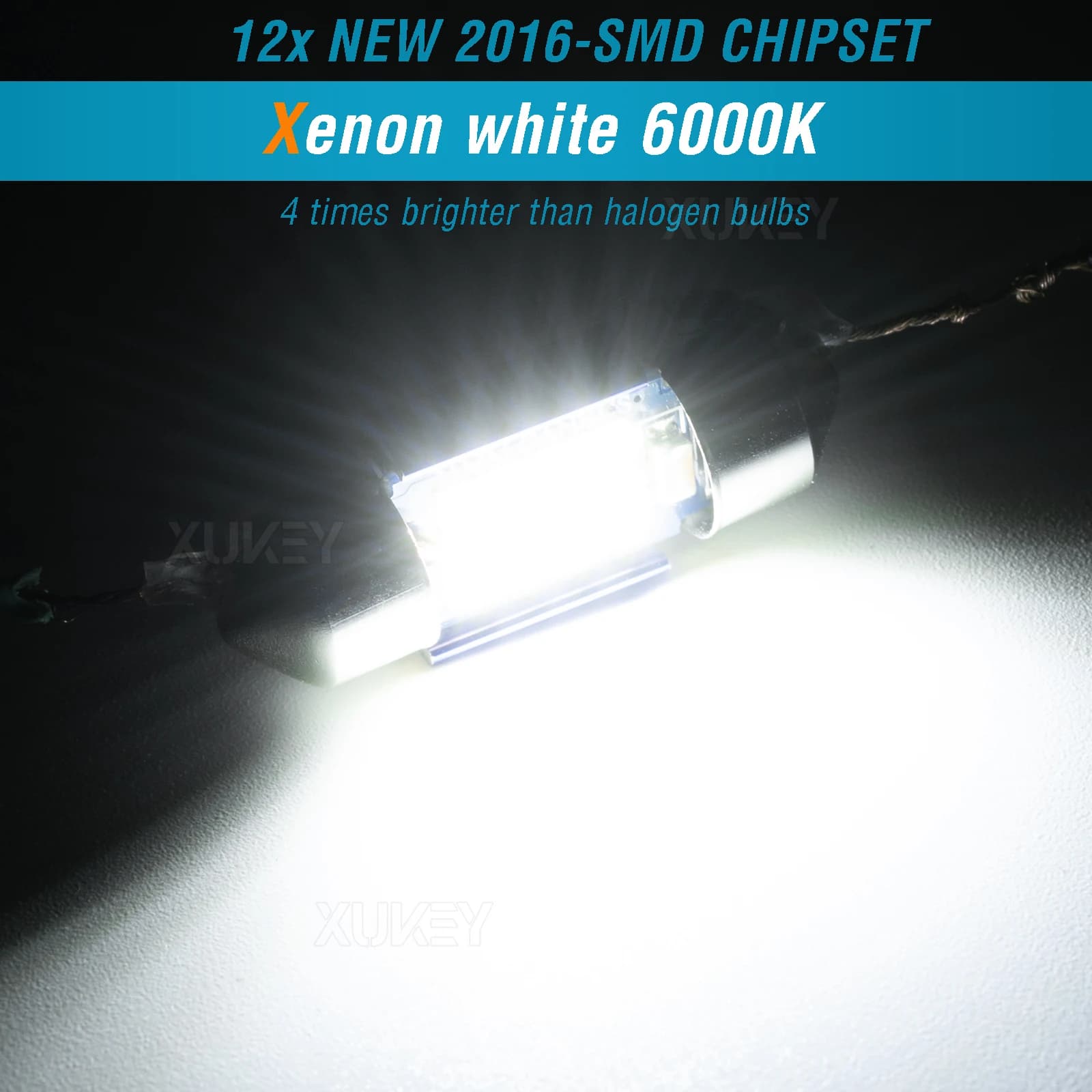 Ampoules LED feston pour voiture, 2/4x31mm, lampe de lecture en forme de dôme, blanche, Plug and Pla