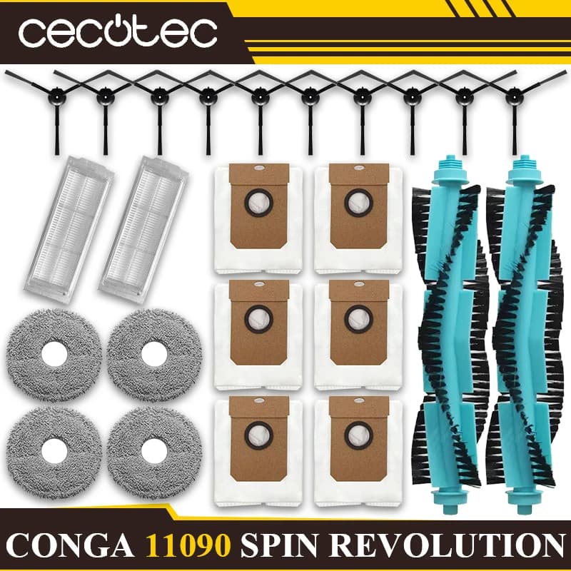 Accessoires de remplacement pour Cecotec Conga 11090 Spin Revolution, pièces en tissu de vadrouille,