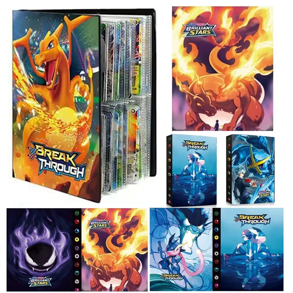 240 pièces Pok é mon cartes Album livre Pokemon jeu Charizard carte Album VMAX GX EX support Collect