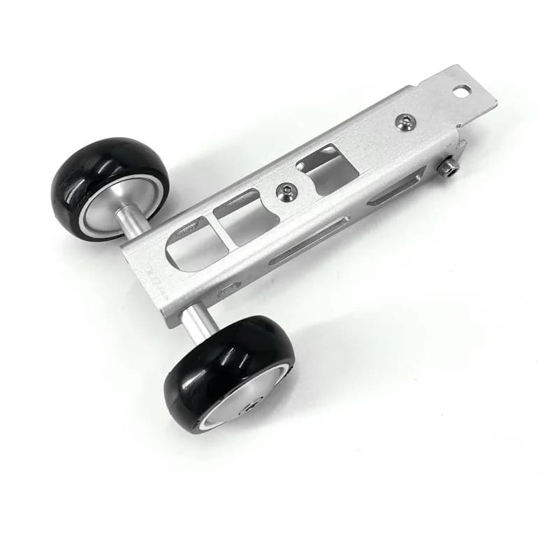 Litepro – roue facile à plier en alliage d'aluminium, noir et argent, pour Birdy série 2-3