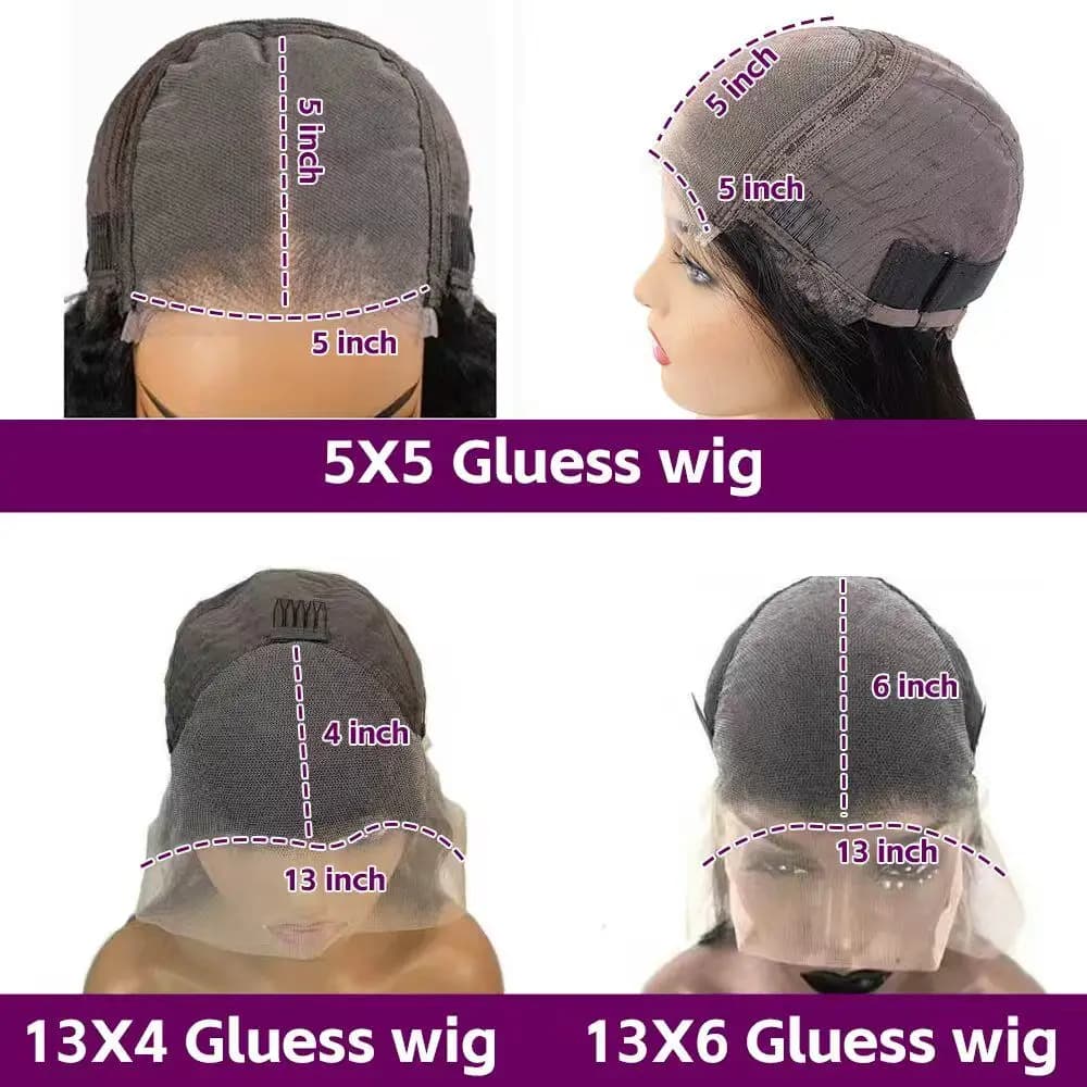 250% densité Jerry bouclés vague 13x6 perruques de cheveux humains 13x4 HD Transparent dentelle fron