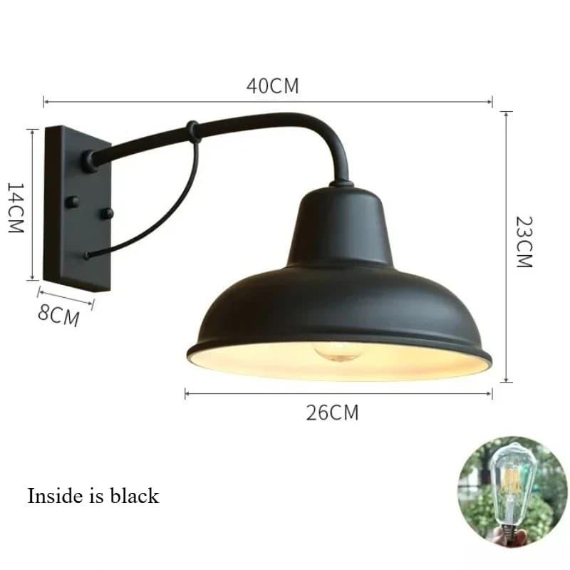 Spot rétro LED applique extérieure Villa extérieure cour lampe extérieure applique murale à l'entrée