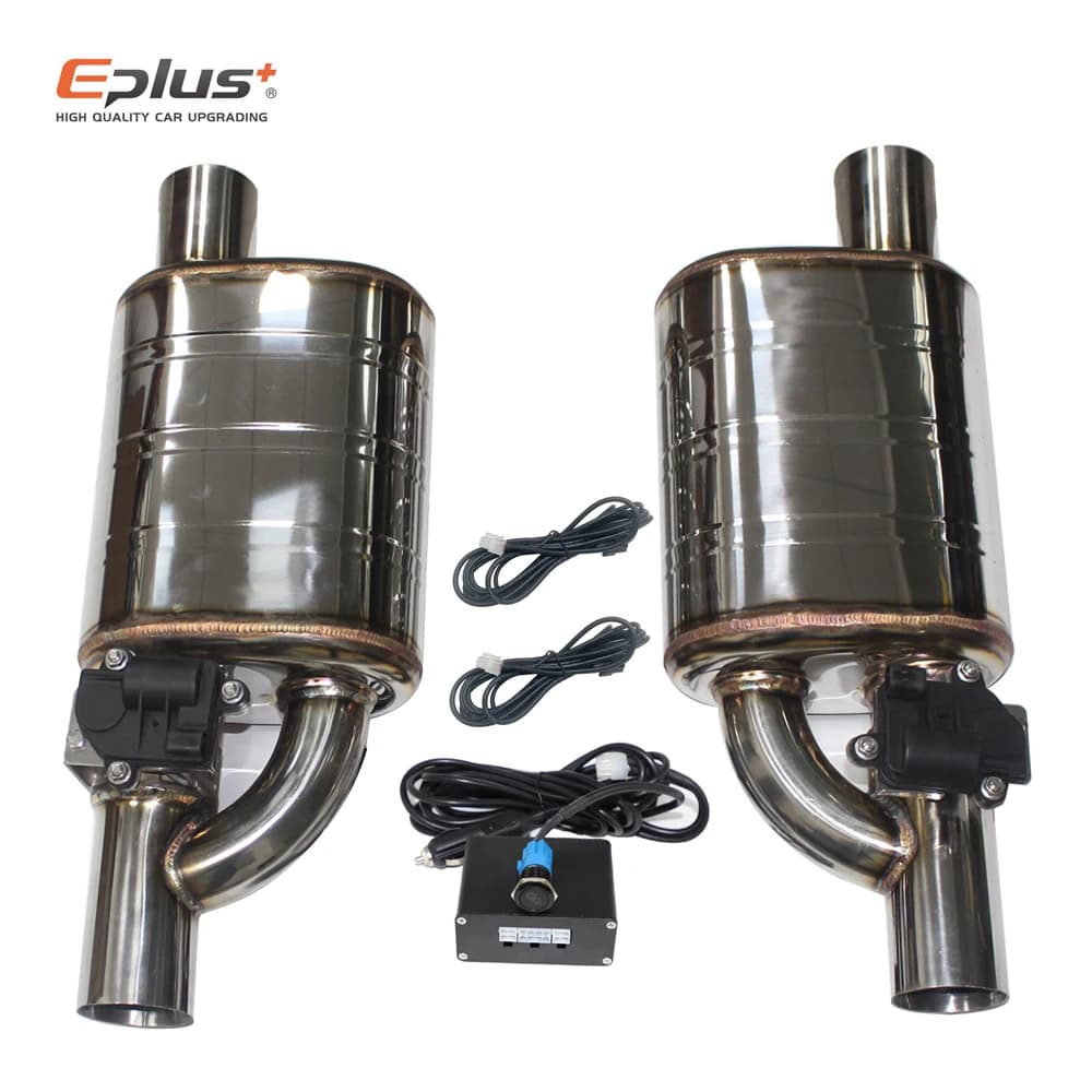 EPLUS 1 paire 2 pièces Système d'échappement de voiture Silencieux Valve électrique de commande Kit 