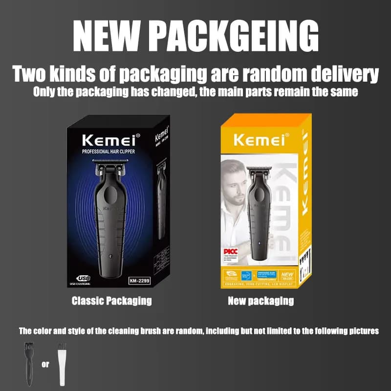 Kemei 2299 tondeuse à cheveux/barbe professionnelle pour hommes avec tondeuse à cheveux zéro écart e