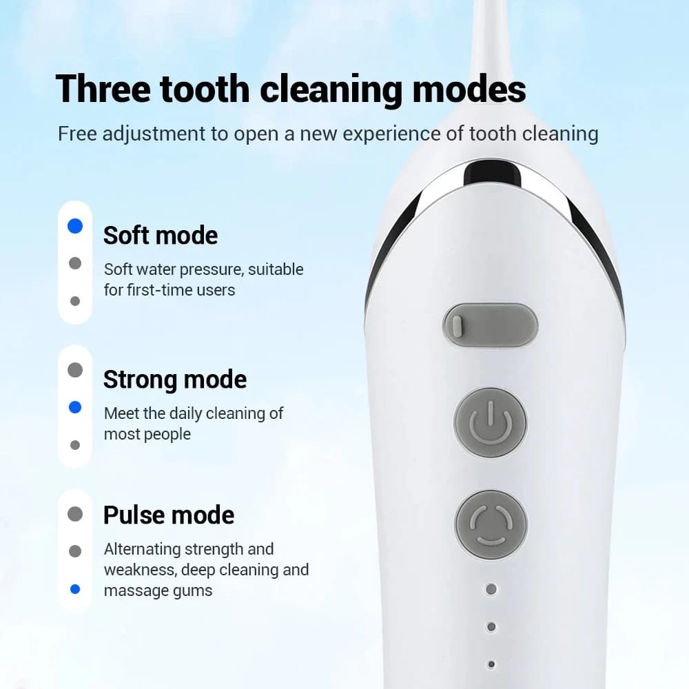 YOUPIN puissant Jet d'eau dentaire irrigateur Oral électrique 3 Modes bain de bouche Machine à laver