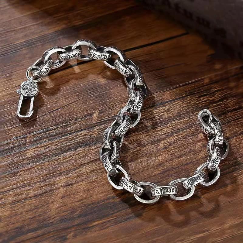 Bracelet Mantra à Six caractères en argent Sterling S925 pour hommes et femmes, haute qualité, prix 