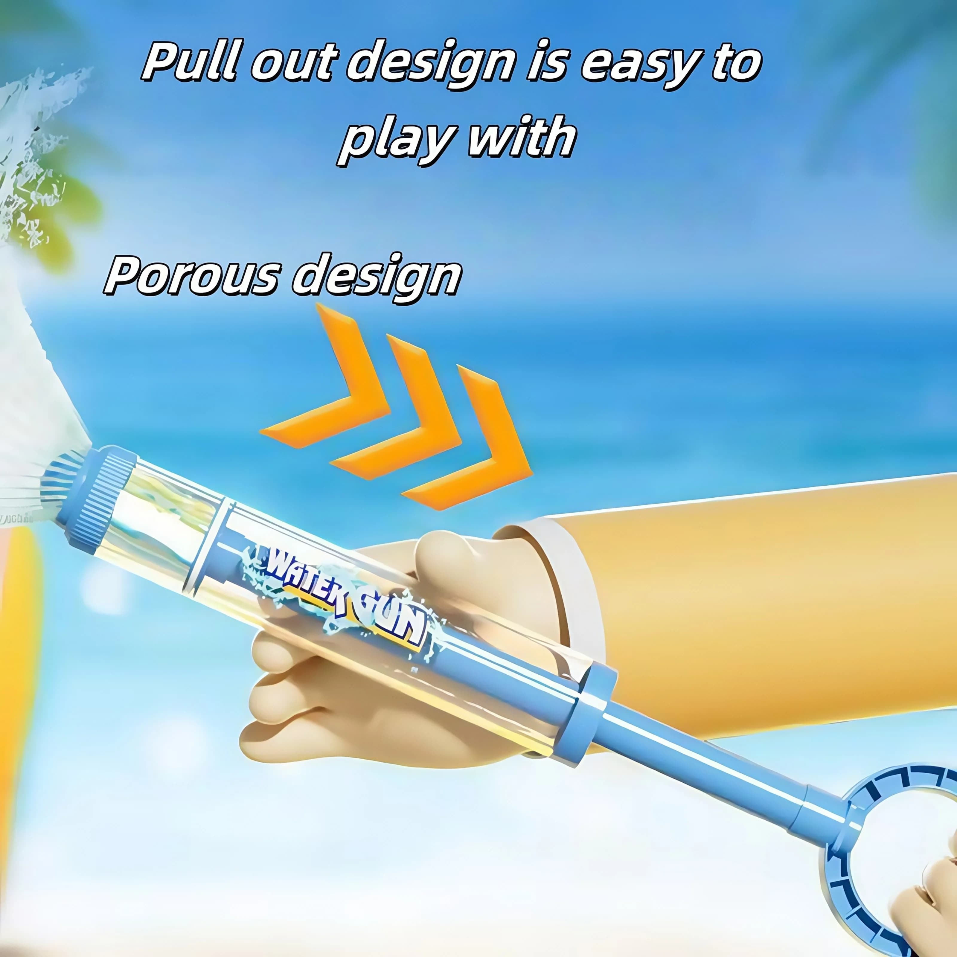 Pistolet à eau pour feux d'artifice, outil de dieu de l'eau, petit jet d'eau de plage, pistolet à ea