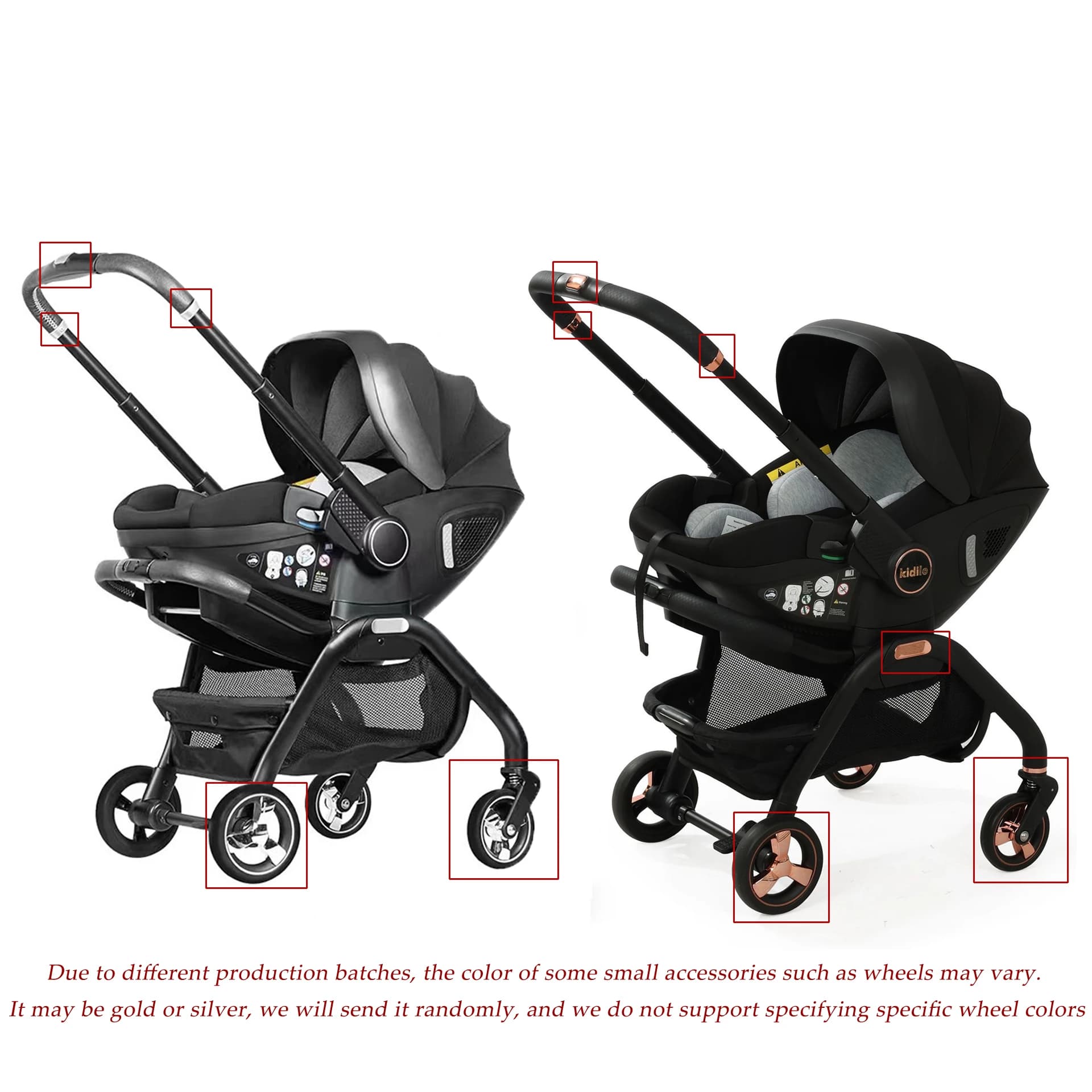Nouveau bébé poussette 3in1 nouveau-né Portable enfant siège de voiture de luxe bébé poussette multi