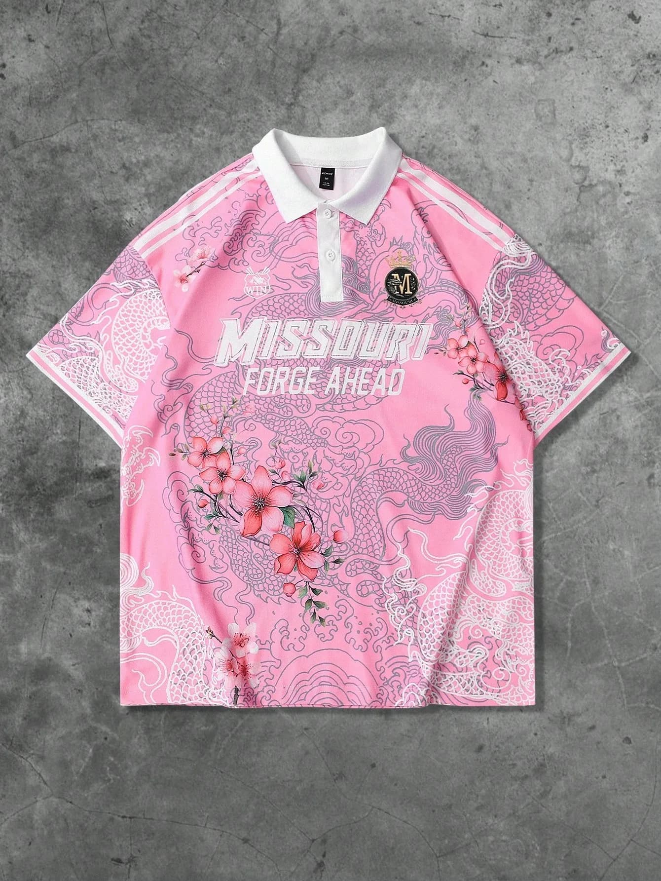 La nouvelle chemise POLO à manches courtes pour hommes d'été 2025 présente une impression de motifs 