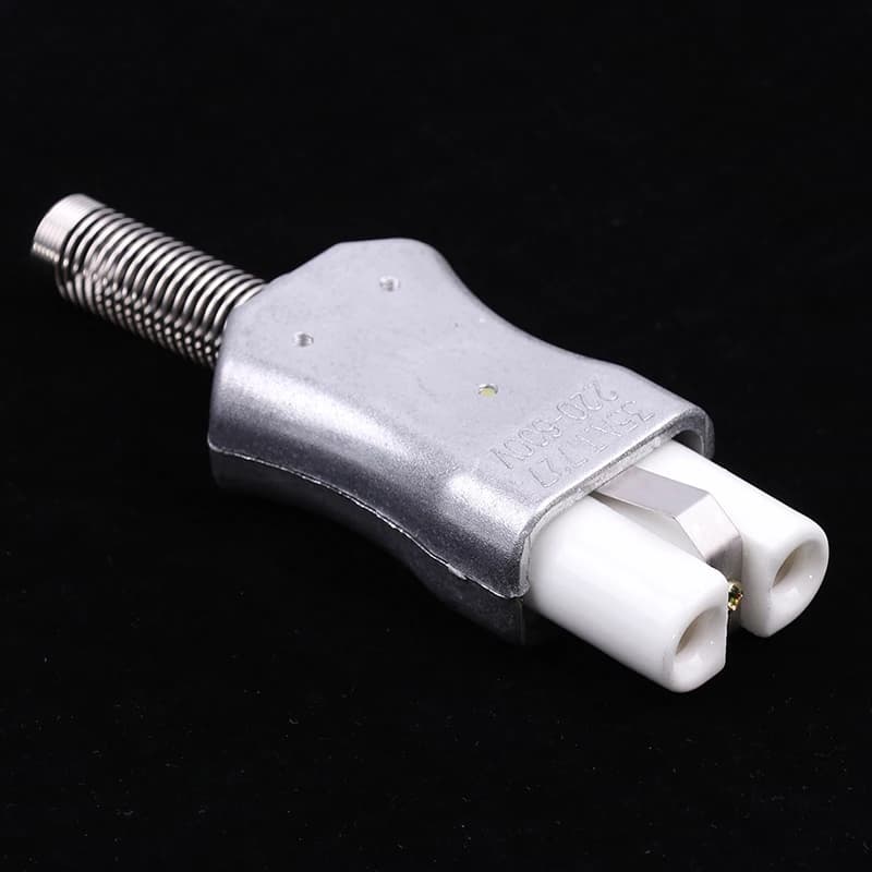 Prise de courant industrielle de câblage en céramique IEC C8, 6mm, connecteur mâle femelle haute tem