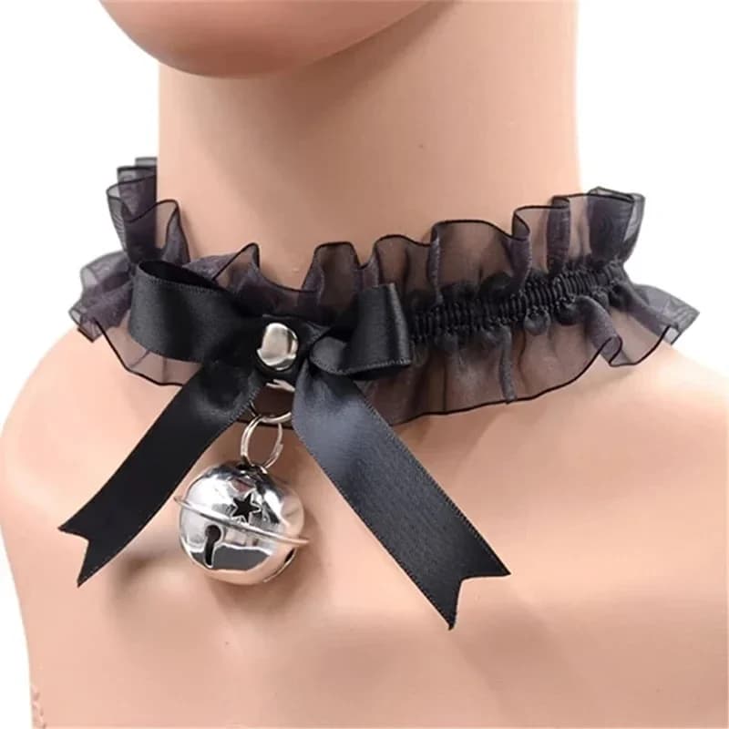 Collier esthétique en dentelle pour femmes, ras du cou avec nœud papillon, mignon, gothique, Simple,