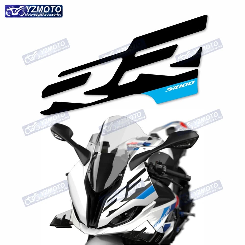 Autocollant de moulage de carénage de tête avant de moto, autocollants de décoration de décalcomanie