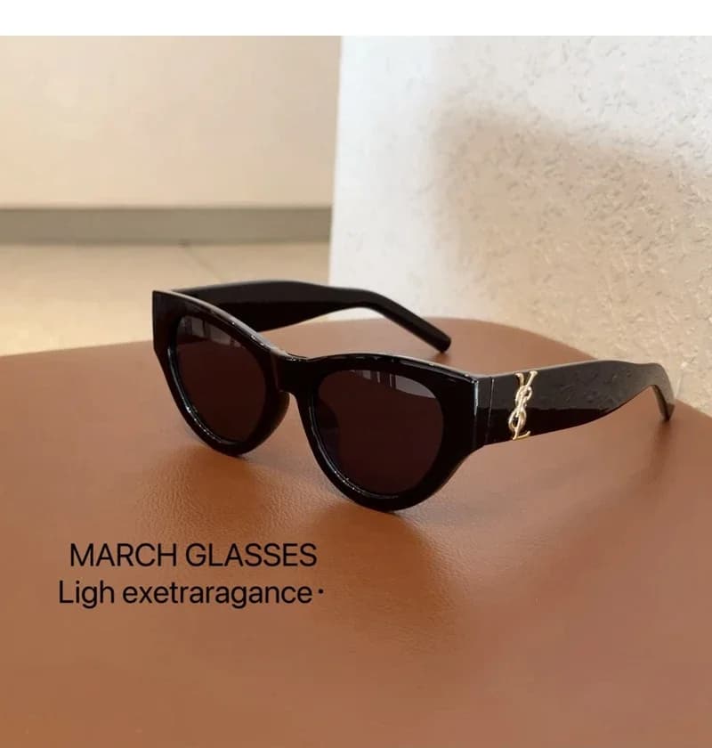 Lunettes de soleil de luxe rétro pour homme, style œil de chat, tendance mode féminine 2025