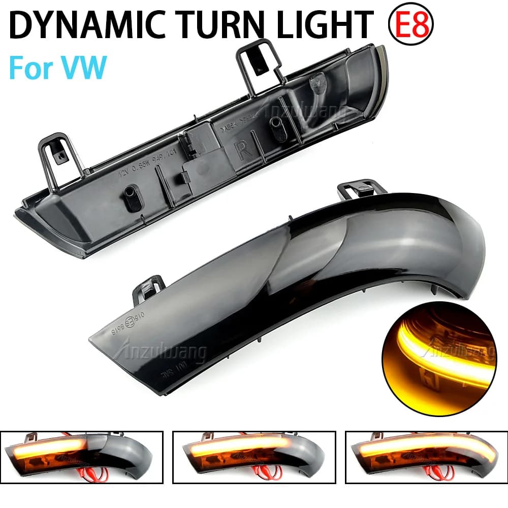 Clignotant LED pour rétroviseur arrière dynamique, 2 pièces, pour VW GOLF 5 GTI V MK5 Jetta Passat B