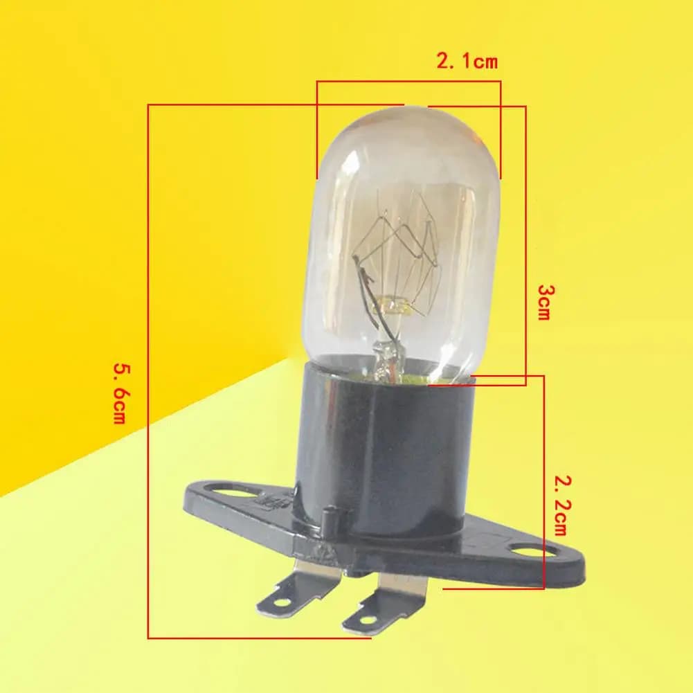 Ampoule pour four à micro-ondes 2A 250V 25W, éclairage de réfrigérateur, conception de Base avec sup