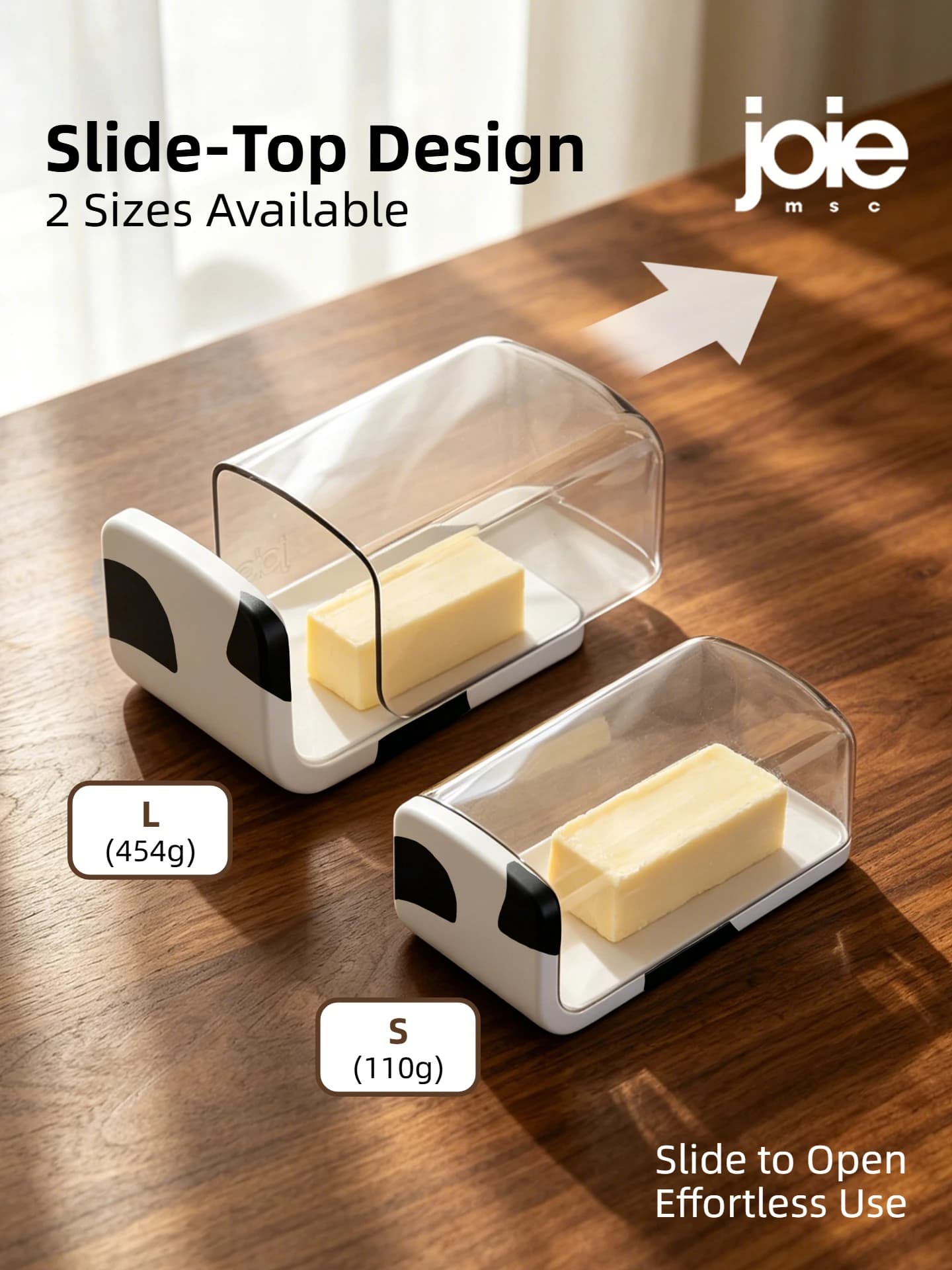 Joie MooMoo plat à beurre avec couvercle récipient à beurre boîte de rangement de beurre pour réfrig