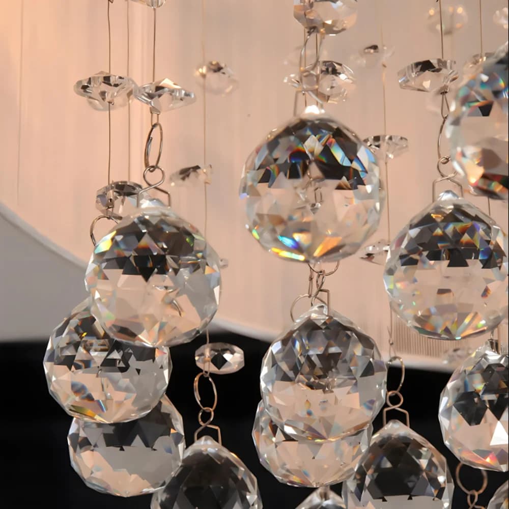 Boule de lustre en cristal K9 rouge/rose/noir/ambre, 15/20/30/40mm, pour suspendre des pendentifs de