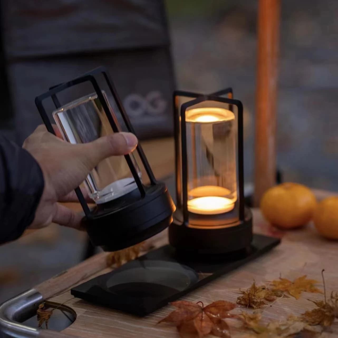 LED lampe de table en cristal en plastique Rechargeable tactile lampe de nuit chambre lampe de table