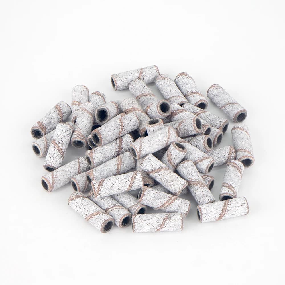 30 pièces 3.1MM Mini bandes de ponçage pour ongles avec arbre 3/32 "forets pour ongles bandes de sab
