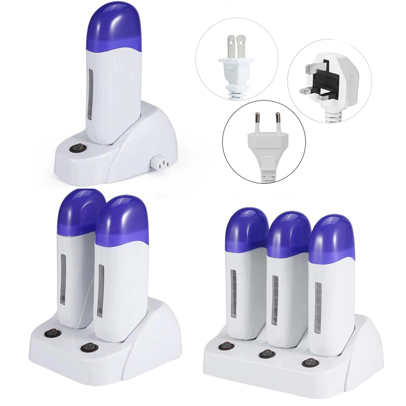 3 Types de cartouche de cire rouleau épilatoire plus chaud chauffage cire corps épilation Machine ci