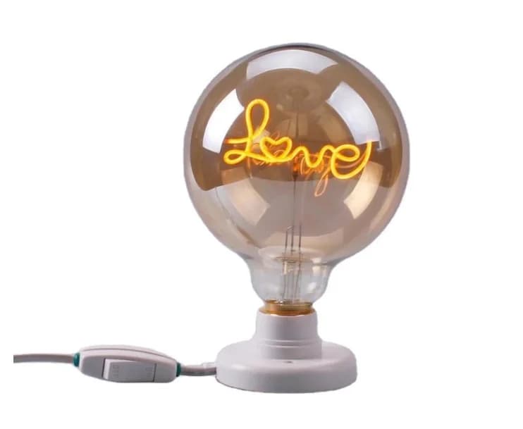 Ampoule LED Rétro Edison 220V 4W 8W Dimmable G125 Love Lamp Light, Vintage In347, Décoration Intérie