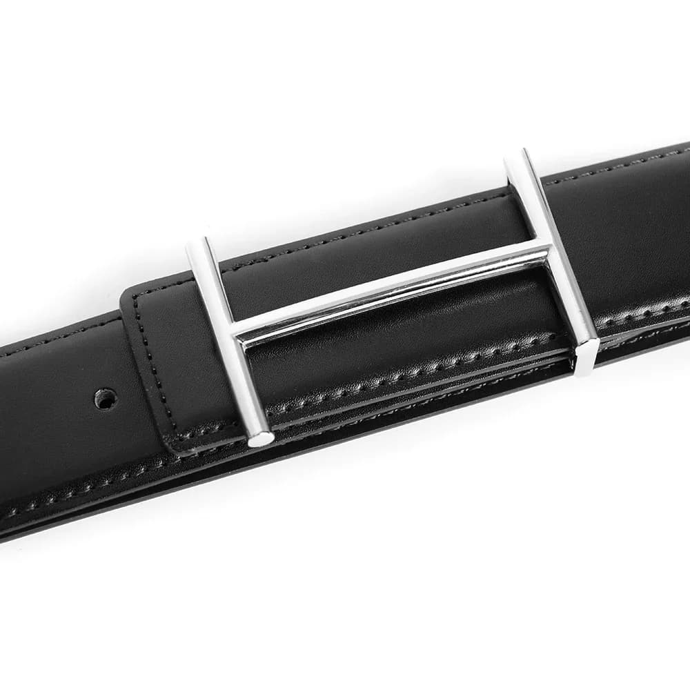 Ceinture en H en cuir véritable pour hommes et femmes, sangle en cuir de vachette véritable, ceintur