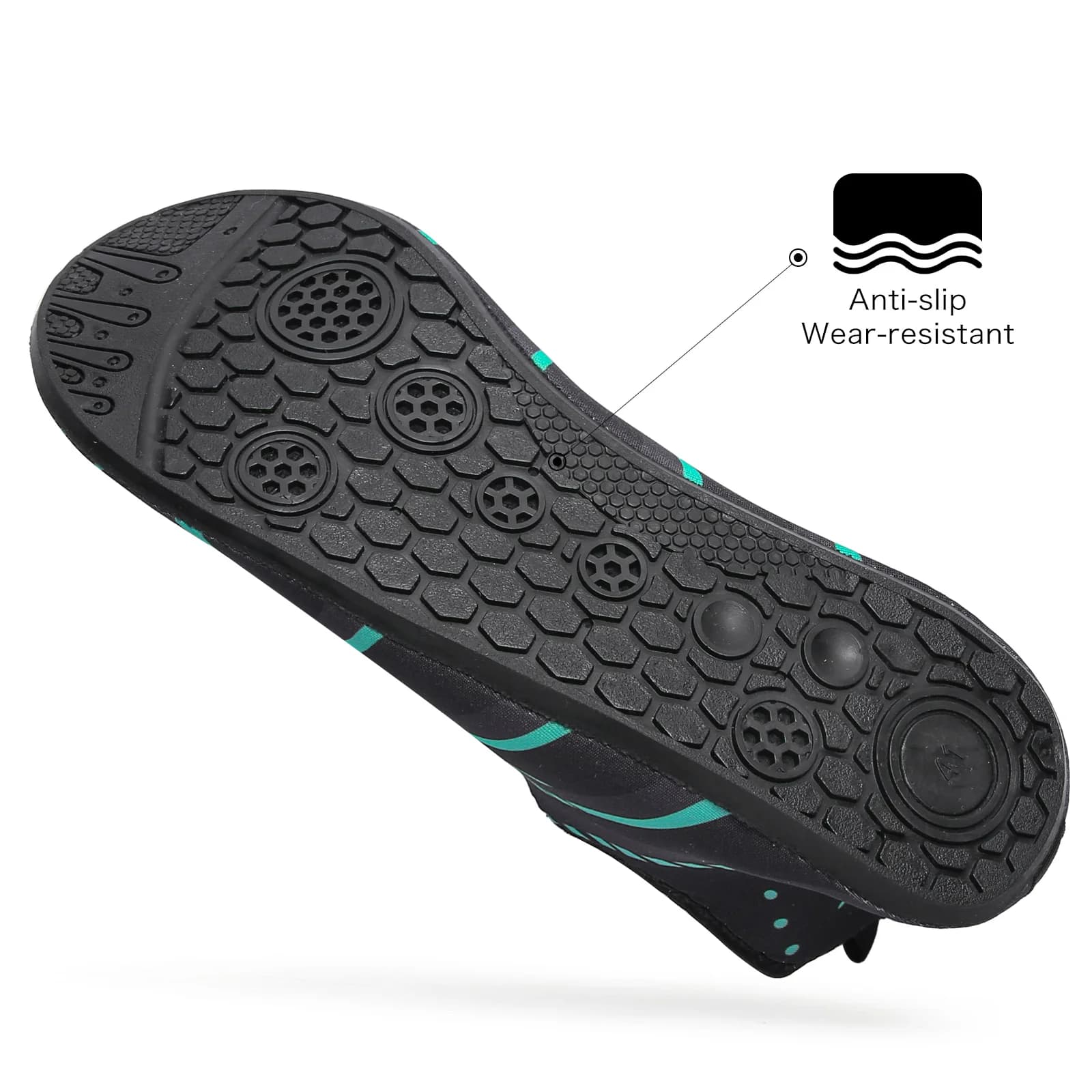 Nouvelles chaussures de plage Wading chaussures en amont chaussettes d'eau antidérapantes chaussures