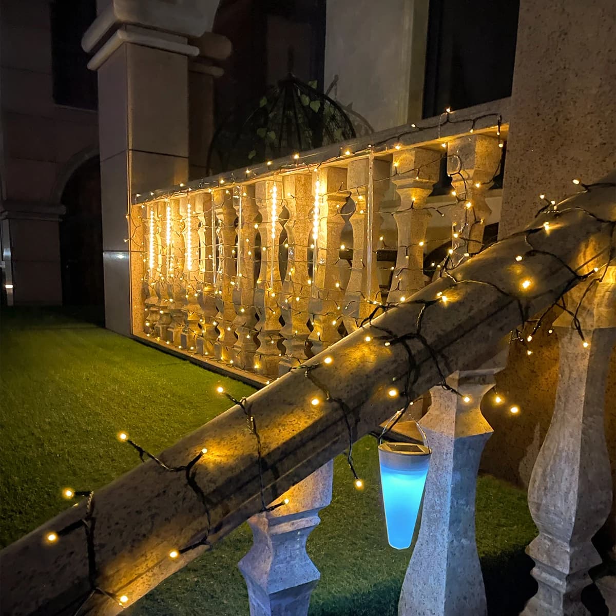 Guirxiété Lumineuse LED de Noël, Imperméable, pour l'Extérieur, Jardin, Maison, Vacances, Nouvel An,