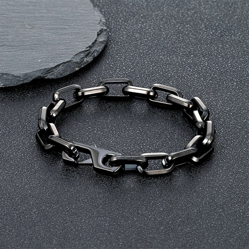 Breloque Simple Cuba O-chaîne Bracelet hommes femmes mode Dubai lien Punk Hip Hop acier inoxydable C