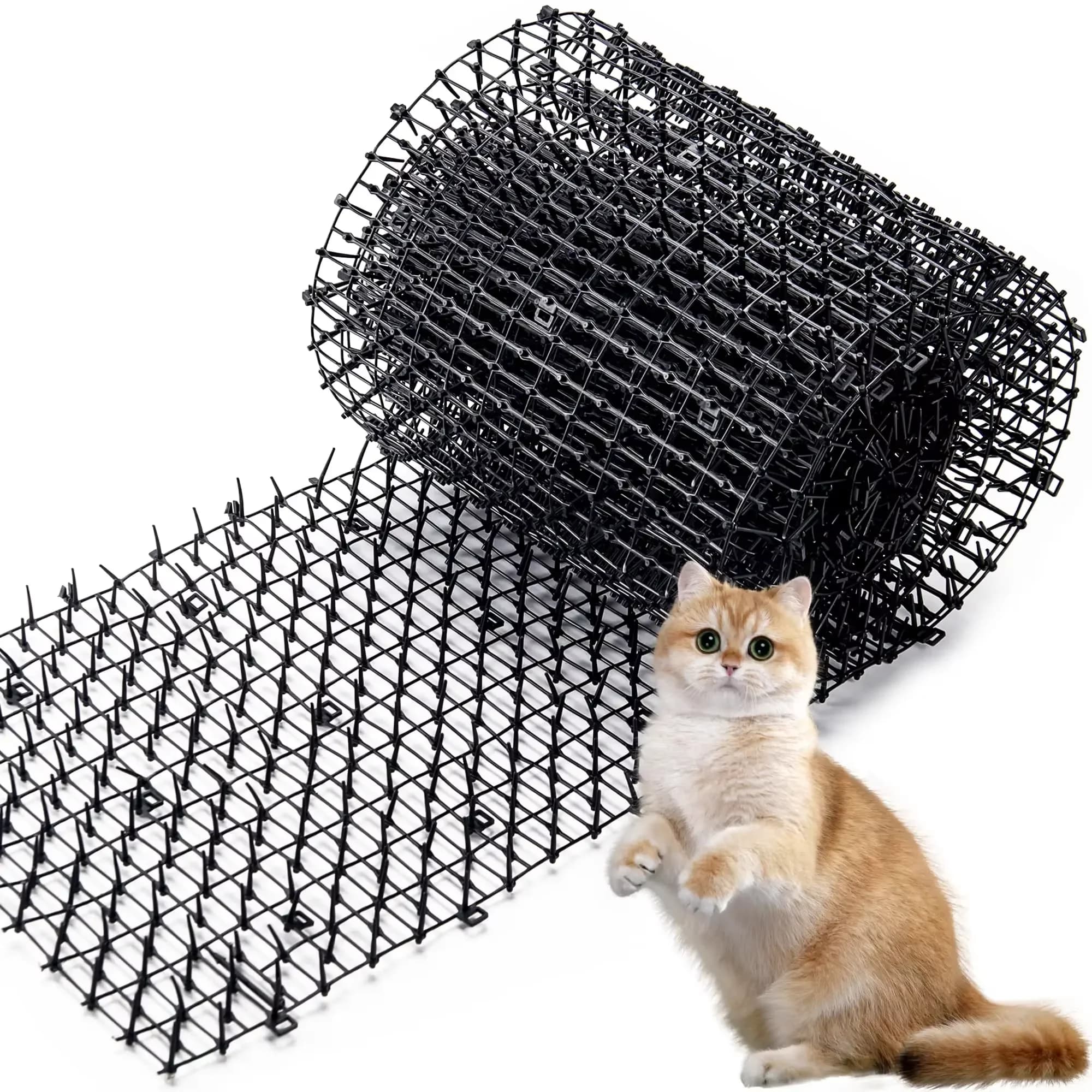 Répulsif anti-animaux pour chiens et chats, dissuasif en plastique à pointes, tapis anti-chats en po
