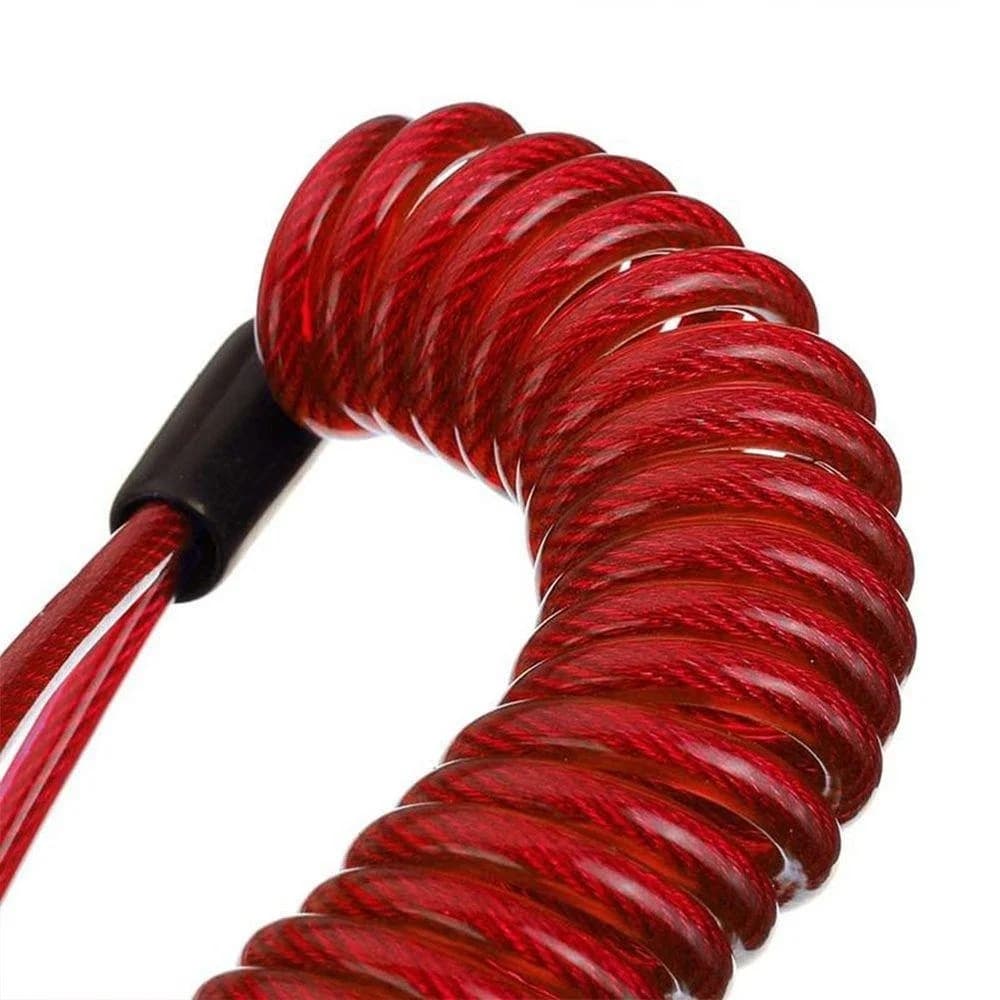 Câble de verrouillage à ressort pour vélo, corde antivol, alarme, disque, rappel de sécurité, Protec