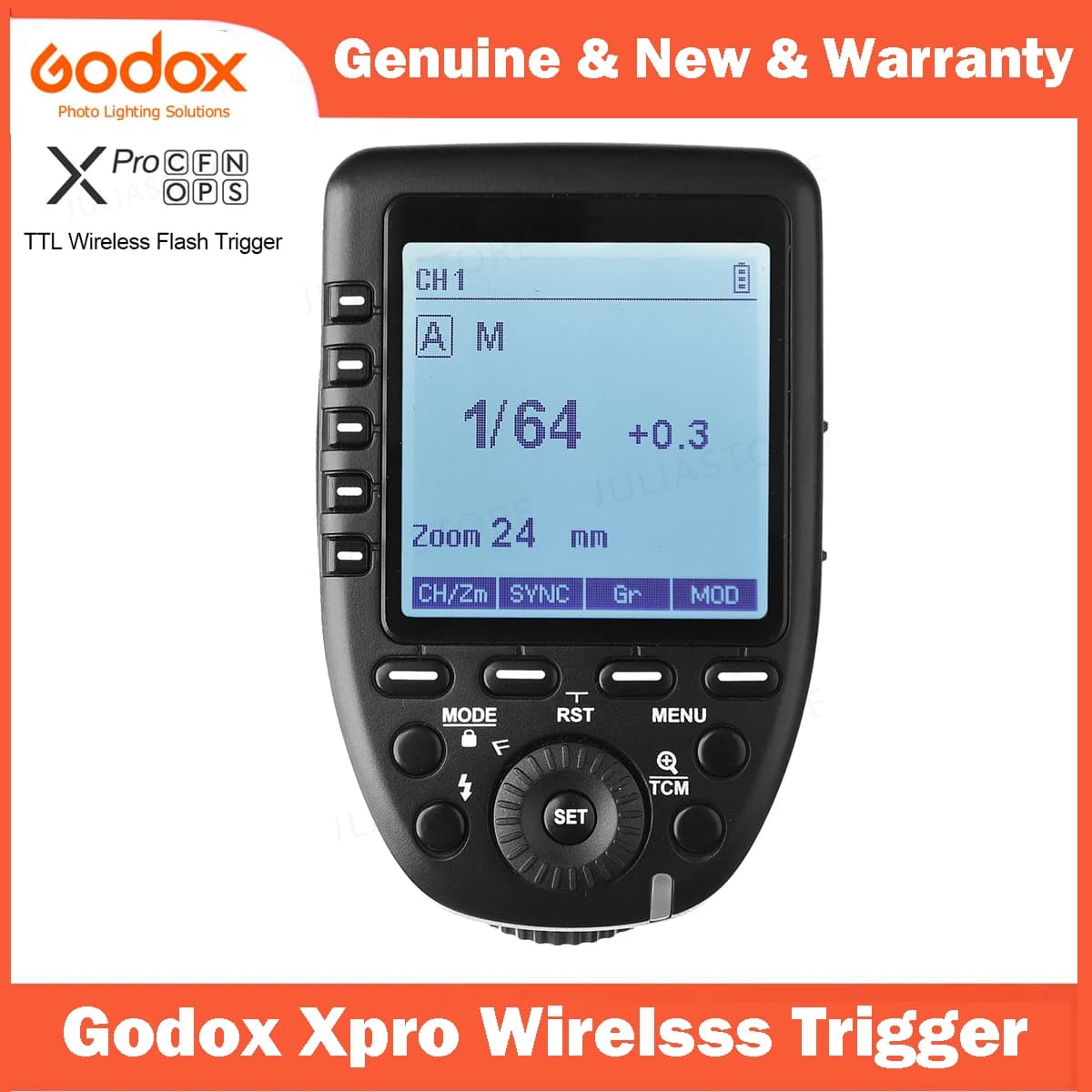 Godox Xpro Xpro-C Xpro-N Xpro-S Xpro-F Xpro-O 2.4G TTL transmetteur de déclenchement sans fil pour C