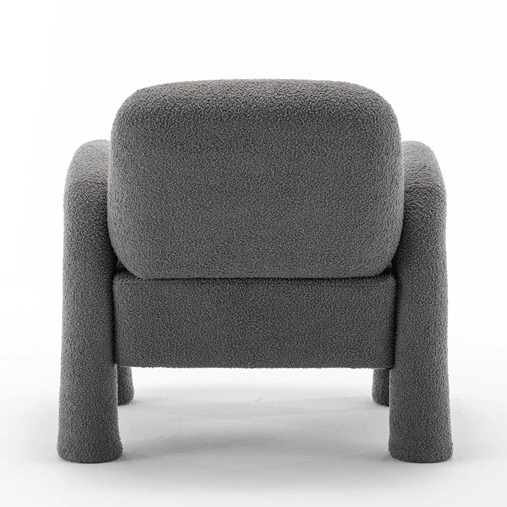 SEYNAR-Chaise sherpa moderne au design unique, chaises d'appoint à pied pour salon, pour adultes
