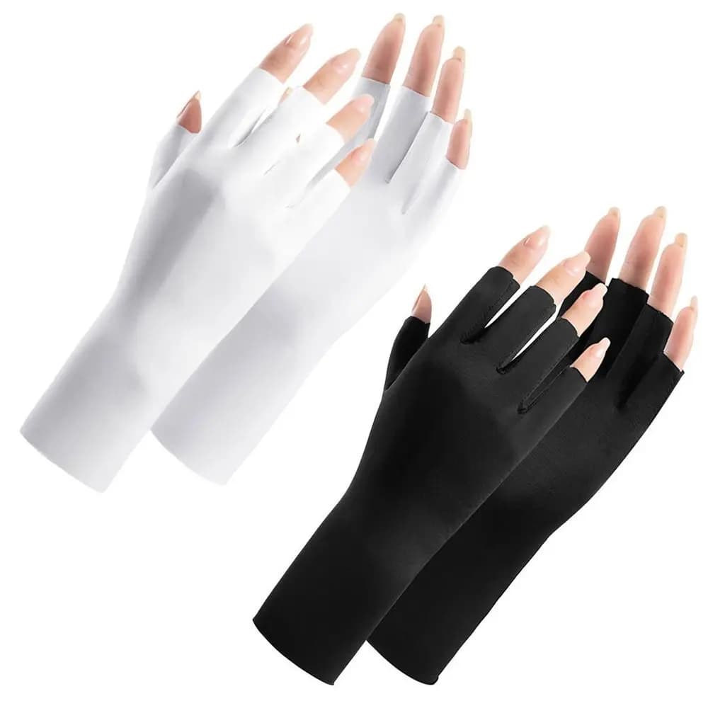 Gants de protection solaire pour le nail art, outil pour lampe UV LED, gants de protection UV pour l