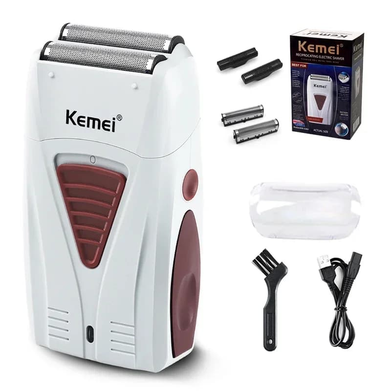 Kemei KM-3382 rasoir électrique pour hommes USB charge Machine à raser rasoir sans fil mâle professi
