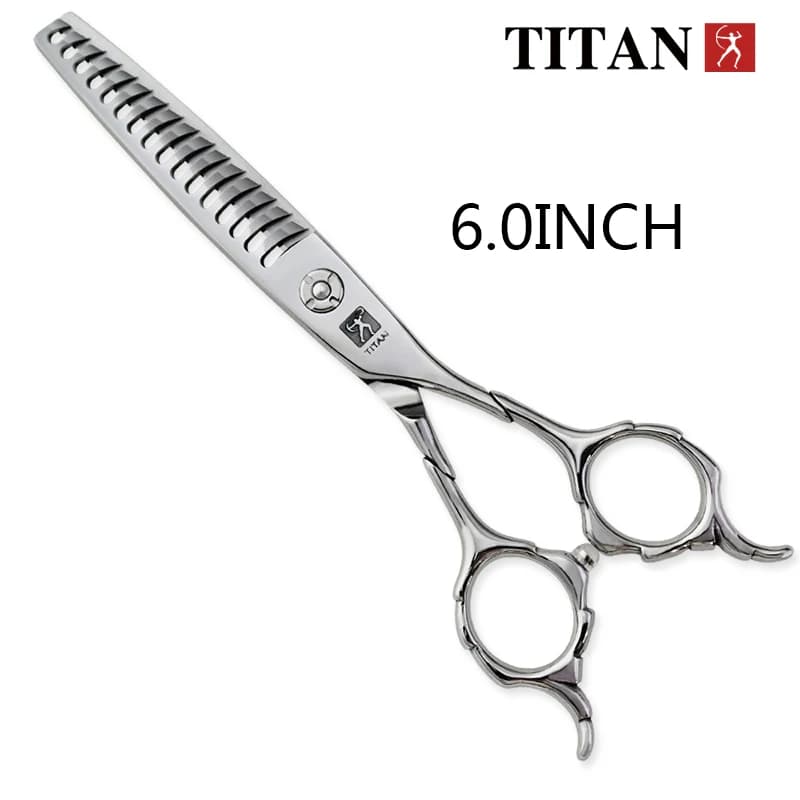 Ciseaux de coiffure professionnels Titan, ciseaux à effiler, ciseaux de salon, ciseaux de barbier
