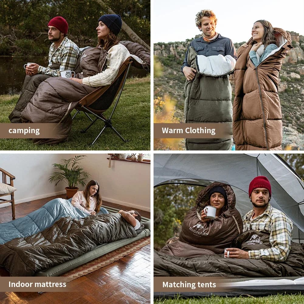 Naturehike – sac de couchage étanche ultraléger, couette en coton, Portable, enveloppe, Camping
