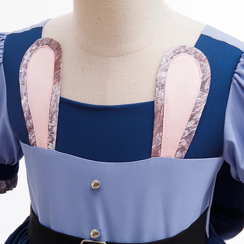 Costume de lapin mignon et courageux de la film Zootopia 2 de Disney pour bébé fille, jeu de rôle Ju